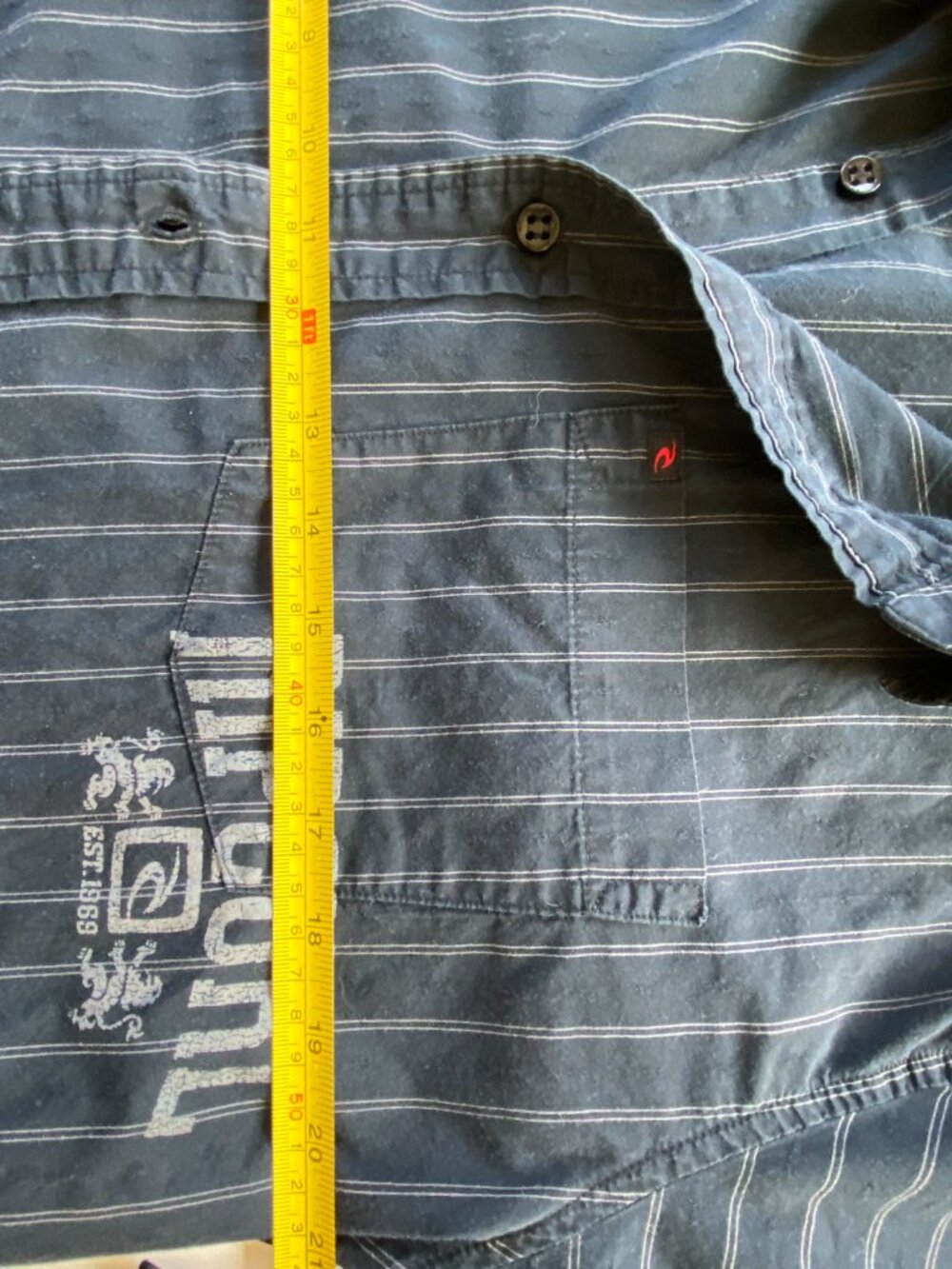 Rip Curl Men's Short Sleeve Button Down Shirt Sz L - Picture 10 of 16
